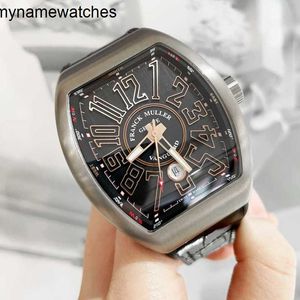 Швейцарские часы Franck Muller Автоматические мужские механические часы из титана розового золота Водонепроницаемая яхта V45 Sc Dt