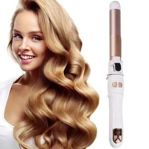 252832mm Ceramic Barrel Hair Curlers Automatiska roterande curlingjärn för hårstrån Curling Waver Waver Hair Styling Appliances 240226