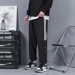 2024 primavera/verão novos esportes masculinos calças casuais solto sweatpants treinamento de fitness logotipo da marca bordado