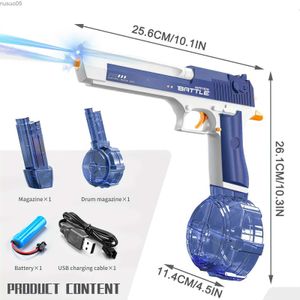 サンドプレイウォーターファン夏の自動電気ウォーターガンおもちゃピストルウォーターガンズアウトドアシューティングビーチスイミングプールおもちゃ