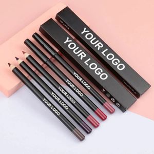 Private Label Vegan Lip Liner Pencil 21 Colors Matte Waterproof Long Lasting Lipstick Pen Cosmetics Beauty Makeup 240305