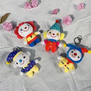 2024 Clown cartoon circus cute keychain plush backpack pendant children's doll