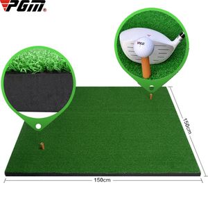 PGM 1/1.25/1.5m Indoor Outdoor Golf Swing Trainer Artificial Putting Green Lawn Mats Driving Range Clubs Practice Almofada DJD002 240227