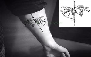 Wodoodporny tymczasowy tatuaż wilki wilki wielorybowe geometryczne tatto tatuaże tatuaże tato tatoo fałszywe tatuaże dla dziewczynki mężczyzna dzieciak 79009295