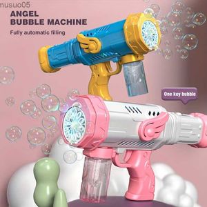 Play Water Fun Colorful Lights Bubble Holes Bubbles Gun Bazooka Launcher For Outdoor Fun Weddings And Parties Make Gift For Christmas Days Bottle Color Random)