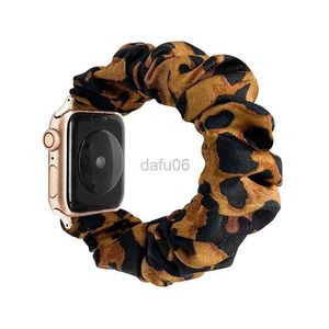 Bands Watch Watch Bands Scrunchie Strap 38mm 42mm Elastic Bracelet Glitter Fabric Floral Leopard Soft For iWatch 40mm 44mm 240308