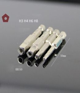 4PCSSet Pentagon Skruvmejsel Drill Bit Dela cykel Säkerhetsbitar 14quot Hex Shank S2 DIY Handverktyg Set Y2003218730410