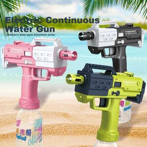 Silah oyuncakları çocuklar için elektrikli su silahı fışkırtma su blaster tabancaları oyuncak yaz yüzme havuzu plaj kum açık su dövüş oyunları hediyeler2403