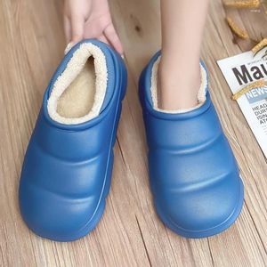 Winter Walkingschuhe Pantoffeln Männer 766 Plüsch Haus für warme Paar Brot bequem im Innenbereich Anti-Rutsch-Slipper männlich 651 COMTABLE