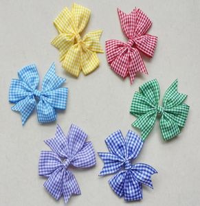 4Style Tillgänglig Girls School Hair Bow Bobbles Clips Alice Bands pannband Hårband Gingham Plaid 20st3072649