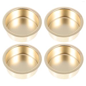 Candle Holders 4pcs Mini Metal Cup Creative Adornment Holder Party Decors