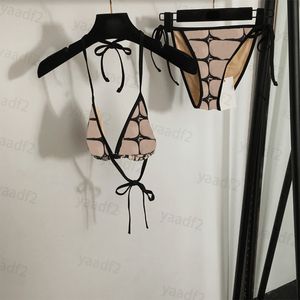 Designer badkläder kvinnor bikinis set sommarstrand baddräkt sexig två bitar set baddräkt