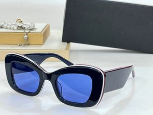 Designer Sunglasses For Men Women 0434 Summer Fashion Cateye Stylish High Street Traveler Style Anti-Ultraviolet Retro Plate Acetate Full Frame Glasses Random Box