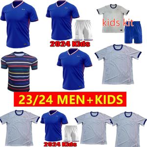 French Club Full Sets French Jersey Soccer Jerseys 23/24 Giroud Mbappe Griezmann Saliba Pavard Kante Maillot de Foot Equipe Maillots Kid Kit Men Football Shirt