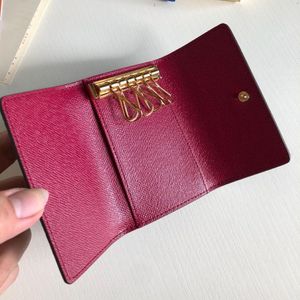 Klasyczne płótno kluczowe portfele torby dla kobiet uchwyty na karty dla damskich skórzanej torby portfel dla kobiety z sześcioma klawiszami z pudełkiem 279i