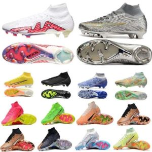 Herren Kinder Fußballschuhe Stollen SuperfIy XXV Silver IX 9 Elite FG Youth Blast Mbappe Cristiano Ronaldo Luminous Dream Speed Jubiläums-Fußballschuh