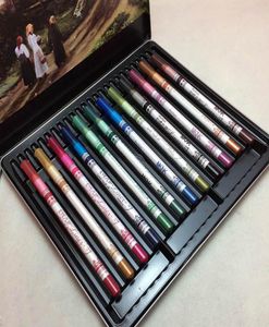 Lidschatten-Eyeliner-Bleistift-Palette, 12-teiliges Set, gemischte Farben, Make-up, wasserfest, gelber Liner, Schönheitsstift, Kosmetik, Augen-Make-up-Werkzeug