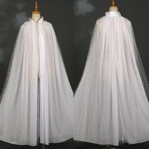 Luxury Bridal Shawl Jewel Neck Lace Wrap Tulle Wedding Cape Brud Accessories For Wedding Dress Custom Made