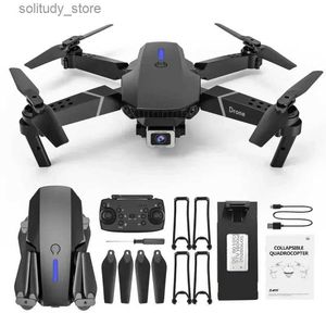 Drony 4K Dual Optical Flow Camera Drone Hot Sprzedaż tani dron E88 Zdjęcie rejestrator zdalny zabawka Q240308