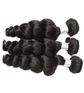 12A luźne fala surowe ludzkie włosy 3 wiązki o naturalnej jakości najwyższej jakości Brazylijskie Peruwiańskie Malezji Indian Hair 1230 cala 6425669