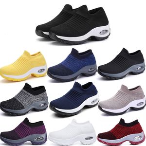 Scarpe da donna di grandi dimensioni da uomo imbottite scarpe sportive in tessuto volante copripiedi scarpe casual da commercio estero GAI calzini scarpe alla moda versatile 35-44 59 XJXJ