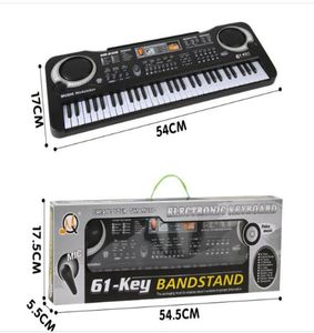 1PC Multifunction 61 Keys Early Education Music Elektroniskt tangentbord med MikePone Kid Piano Organ Record Playback med Retail PA3050070