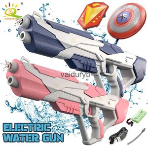 Sand Play Water Fun Gun Toys Space Shield Launch Electric Burst Toy Hero Captain Warrior Fight Summer Beach Outdoor Fantasy for LDREN GENTS H240308