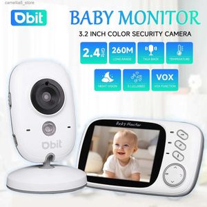 Baby Monitor Camera DBIT Baby Monitor VB603 Childrens Camera 3,2-tums LCD Display Video Intercom Digital Security Protection Q240308