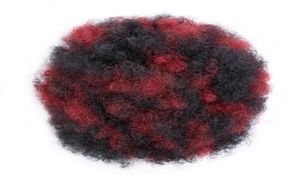 Afro puff kręcone syntetyczne włosy chignon z dwoma plastikowymi grzebieniem krótkie wesele fałszywe włosy bułka dla kobiet klip updo w kucyku8295321