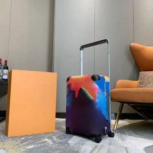 10a Seyahat Bavul Tasarımcıları Bagaj Moda Orijinal Deri Unisex Bagaj Kadın Çanta Orijinal Çiçekler Çanta Kutusu Spinner Universal Wheel Felel Bags