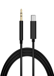 Typ C till 3,5 mm AUX O -kabel USBC 3.5 Jack Adapter Mobiltelefonens headset Datorbil Auxiliary Line2496151