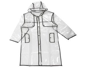 Kvinnor Transparent Eva Raincoat utomhus resor Vattentät regnrock2627726