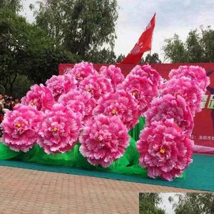 Dekoracyjne kwiaty wieńce parasol duży taniec wieczorny flower rekwizyty pionia scena gałki ceremonii otwarcia upuść dhski