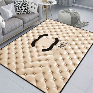 Klassischer Buchstaben-Teppich für Wohnzimmer, luxuriöse Schlafzimmer-Dekormatte, rutschfeste Marke, hochwertiges Design, waschbare rechteckige Teppiche, modische Fußmatten