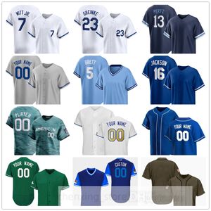 Camisa de beisebol costurada 2024 32 Nick Pratto 1 MJ Melendez 43 Carlos Hernandez 66 James McArthur 58 John McMillon 17 Nelson Velazquez 63 Nick Anderson 59 Jake Brentz