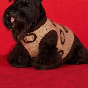 Höst/vinter husdjurtröja förtjockad hög elastisk trendig varumärke hundkläder fadou schnauzer hundkläder