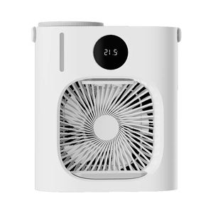 Ny USB Mini Refrigeration Air Conditioner Hushåll Small Air Cooler Portable Mobile Luftfuktare Desktop Water Cooled Electric Fan