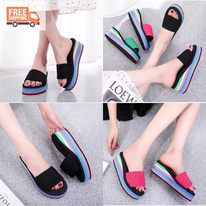 Coastert Designer Slippers for Women Summer Heel Sandals Multi-Clister Quality Mashion Slippers Printed Platform Slippers Beach Fashion Slippers Gai