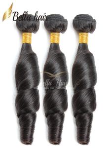 9a Funmi Virgin Perulu saç dalgalı gevşek dalga doğal siyah insan saç uzantısı işlenmemiş atkı 3pcs tam kafa moda stili 6945592