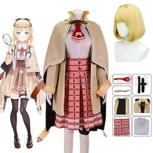 Watson Amelia Cosplay Anime Virtual VTuber Hololive Uniform Outfits Costumes Girl Blonde Dress 240223