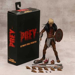 Anime manga neca ofiara feral drapieżnik Ultimate Action Figure Toy Horror Halloween Gift J240308