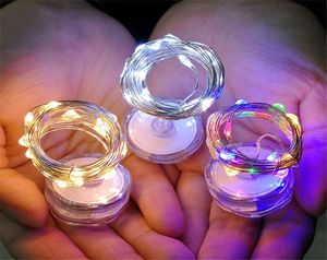 10st 1m2m LED undervattensljus nedsänkbara koppartrådsträngsljus Vas flaskes fairy lampor för bröllopsfest2552421