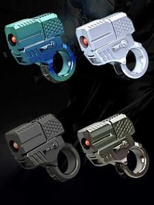 Gun Toys Gun Toys Mini Toy Gun Bullet Thrown Metal Gun Shooting Can With Finger Ring EDC Fidget Spinner Compression Guns Anti Stress Toy 2400308