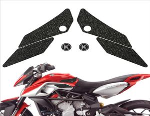 Almofada de tração do tanque de combustível do joelho da motocicleta fosco antiderrapante adesivos decalques de proteção lateral para mv agusta rivale stradale 8005584250