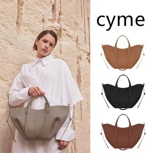 Toppkvalitetsväskan Cyme läder Tygväskan för kvinnors koppling pochette crossbody designer väska lyxhandväska veckor stora shoppingväska mode axelväskor