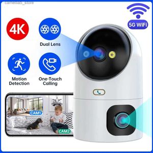 Babyphone-Kamera JOOAN 4K PTZ IP 10X Zoom Dual Lens Automatische Verfolgung WiFi CCTV Farbnacht-Heimvideoüberwachung Q240308