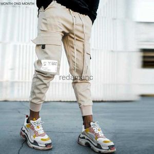 Men's Cargo Jogger Harem Multi-Pocket Trousers Fashion Harajuku Clothing Brand Sweatpants 240308