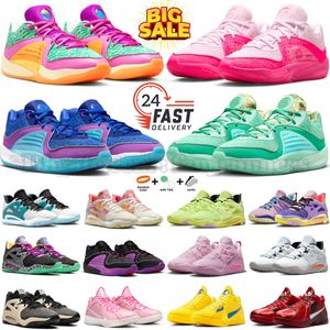 KD 16 Aunt Pearl All Star KD16 Мужские баскетбольные кроссовки KD15 Pour Enfant Wanda Blue Pink Oearl NY vs NY Pathway Роялти Ember Glow Черно-белые спортивные кроссовки с коробкой