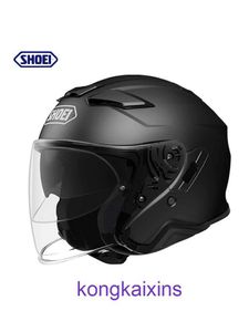 Alta qualidade SHOEI J CRUISE2 JC meio capacete de segunda geração com lentes duplas cruzeiro asa dourada 3 4 verão vento motocicleta