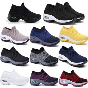 Large size men women shoes cushioned flying woven sports shoes foot covers foreign trade casual shoes GAI socks shoes fashionable versatile 35-44 36 XJXJ